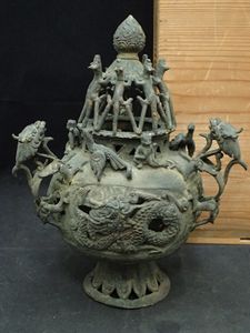 香炉 龍 銅のYahoo!オークション(旧ヤフオク!)の相場・価格を見る