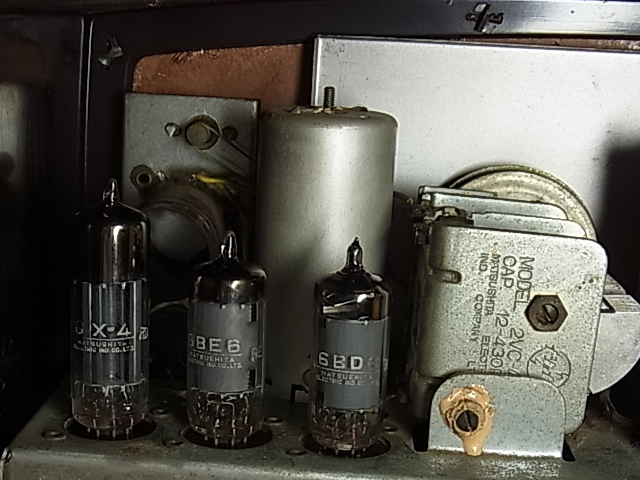 ナショナル 昭和レトロ真空管ラジオ DX-370 bluetooth、トランス付