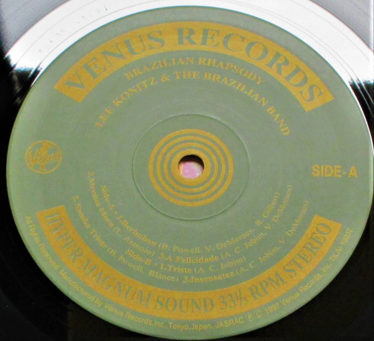 (LP) 美品! VENUS Lee konitz [BRAZILIAN RHAPSODY] 帯付き/完全限定盤/世界初LP化/リー・コニッツ&ザ・ブラジリアン・バンド/KTJV-19037 Brazilian Konitz Lee (Album .com Music