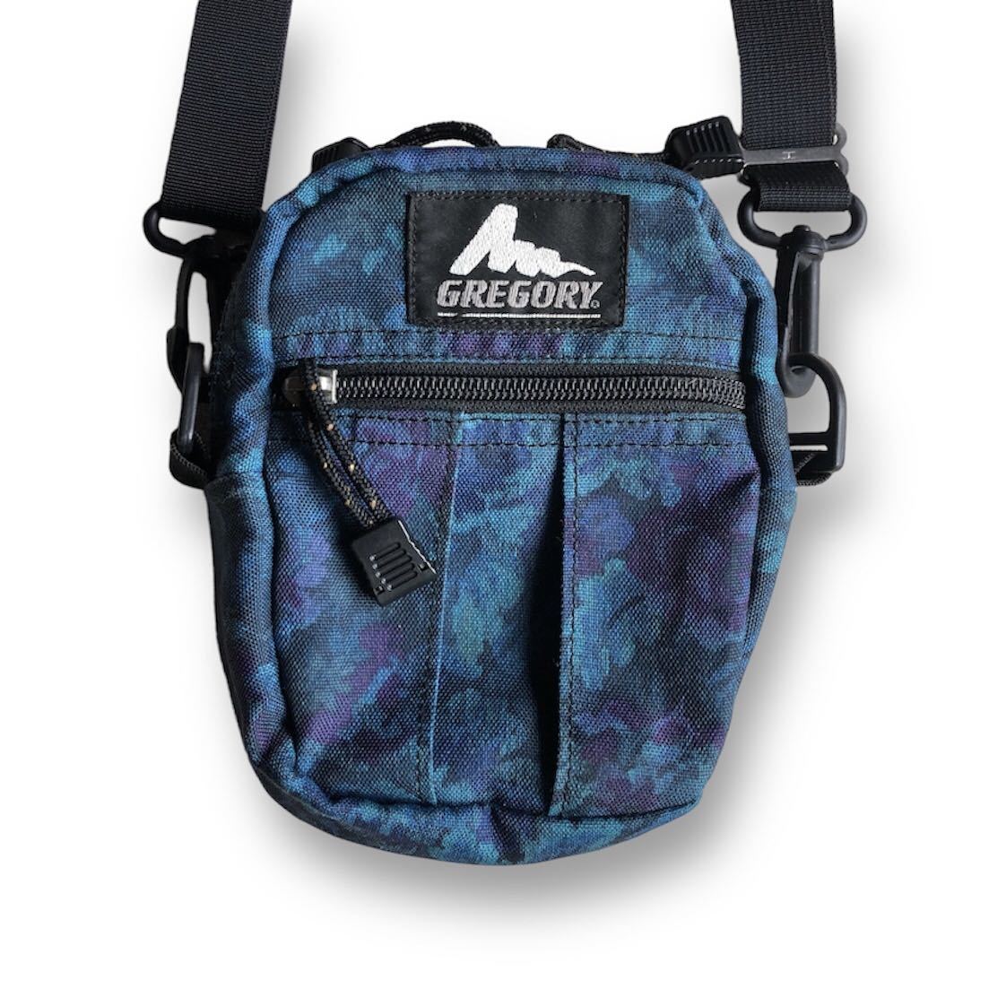 送料370円　GREGORY グレゴリー USA製 旧タグ ブルータペストリー　花柄　ビンテージ　90s クイックポケット S ショルダーバッグ ポーチ