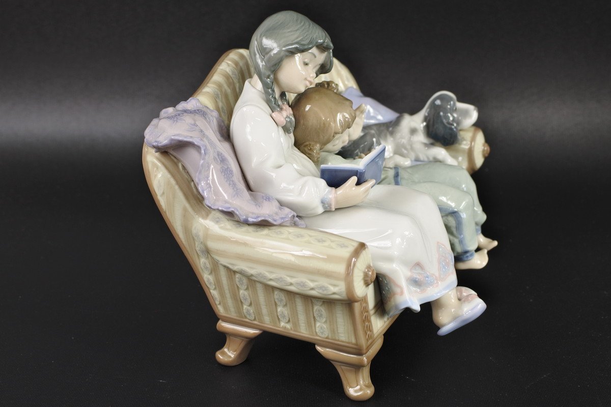 ▽LLADRO リヤドロ『お姉ちゃまのお話』No.5735 BIG SISTER 廃盤品 元 
