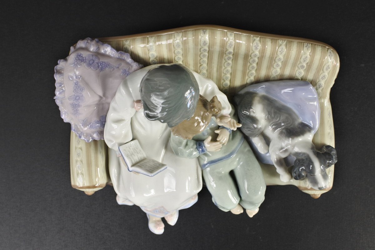 ▽LLADRO リヤドロ『お姉ちゃまのお話』No.5735 BIG SISTER 廃盤品 元 