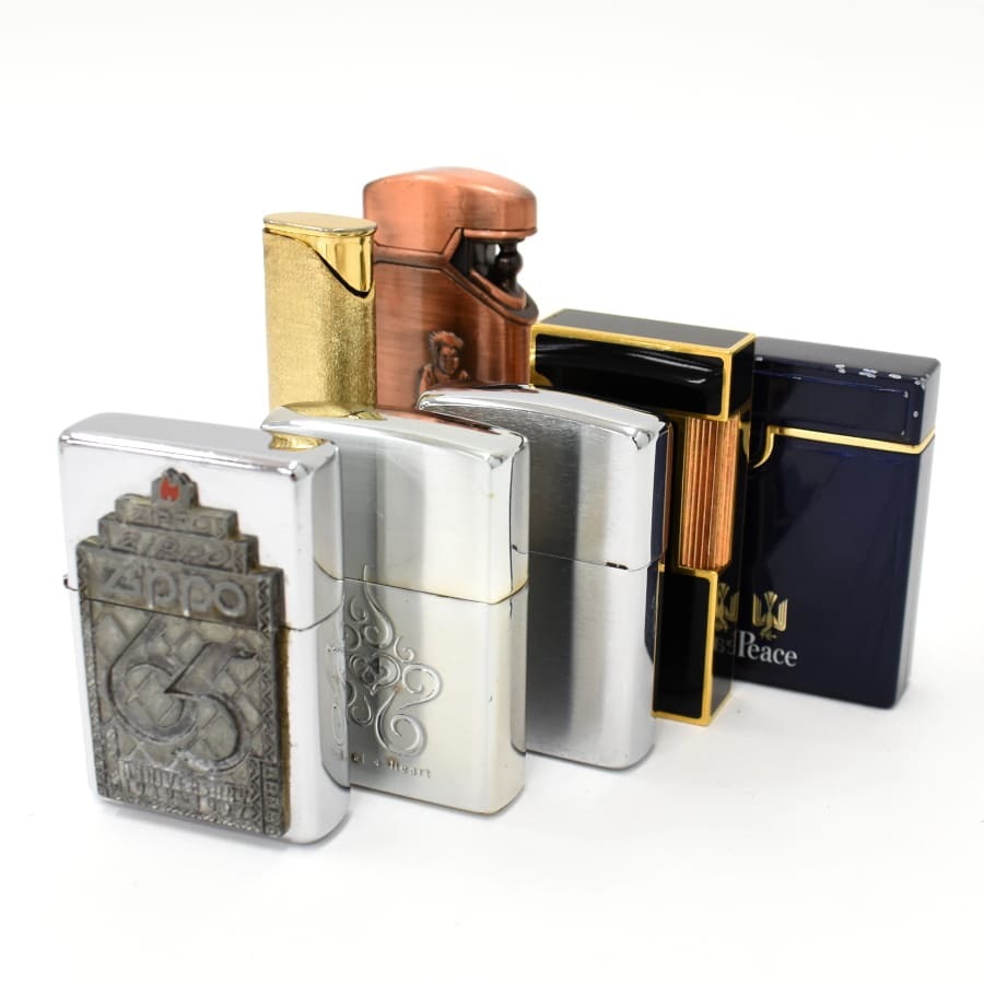 1円 新品 ZIPPOオイルライター 10個 (箱・説明書付き) Aセット