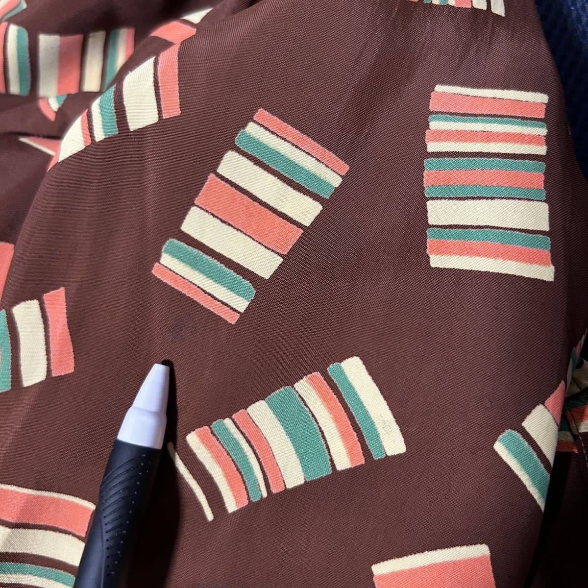 50s Van Heusen アトミック柄 オープンカラーシャツ ビンテージ 