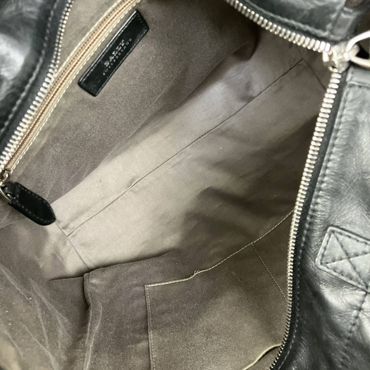1円 【極美品】BALLY バリー トートバッグ ハンドバッグ 大容量 A4収納 