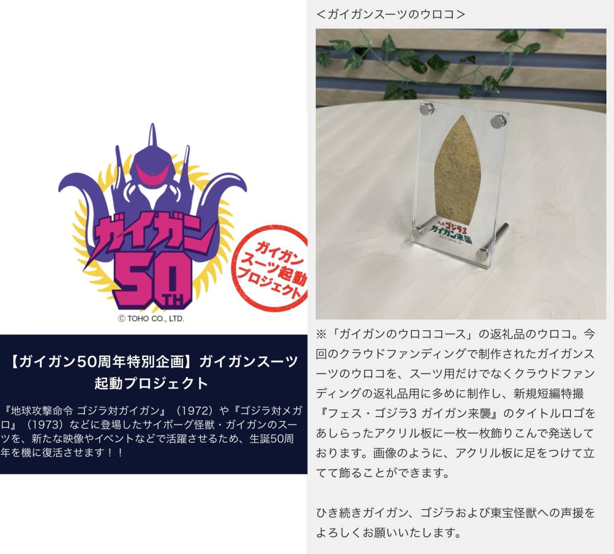 ガイガン50周年特別企画】ガイガンスーツ起動プロジェクト フェス 