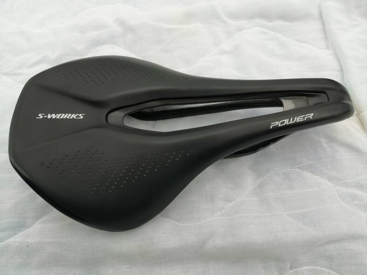 美品Specialized　S-WORKS　POWER　CARRBON　SADDLE　143㎜　スペシャライズド　パワー　カーボンレール　サドル