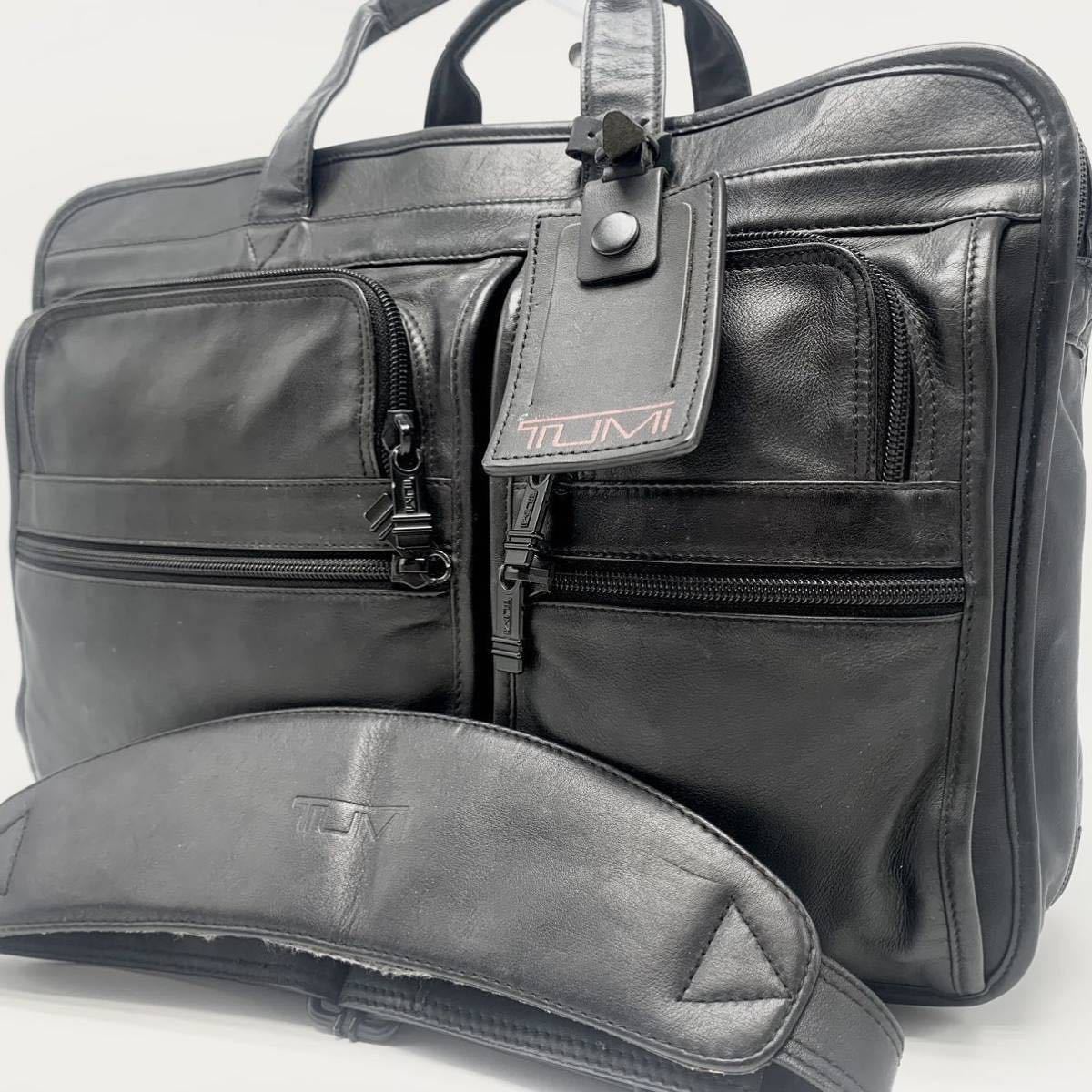 美品 TUMI トゥミ ビジネスバッグ ブリーフケース 2Way ショルダー 1円〜【入手困難品S級美品】定価15万 TUMI トゥミ 2way ビジネスバッグ