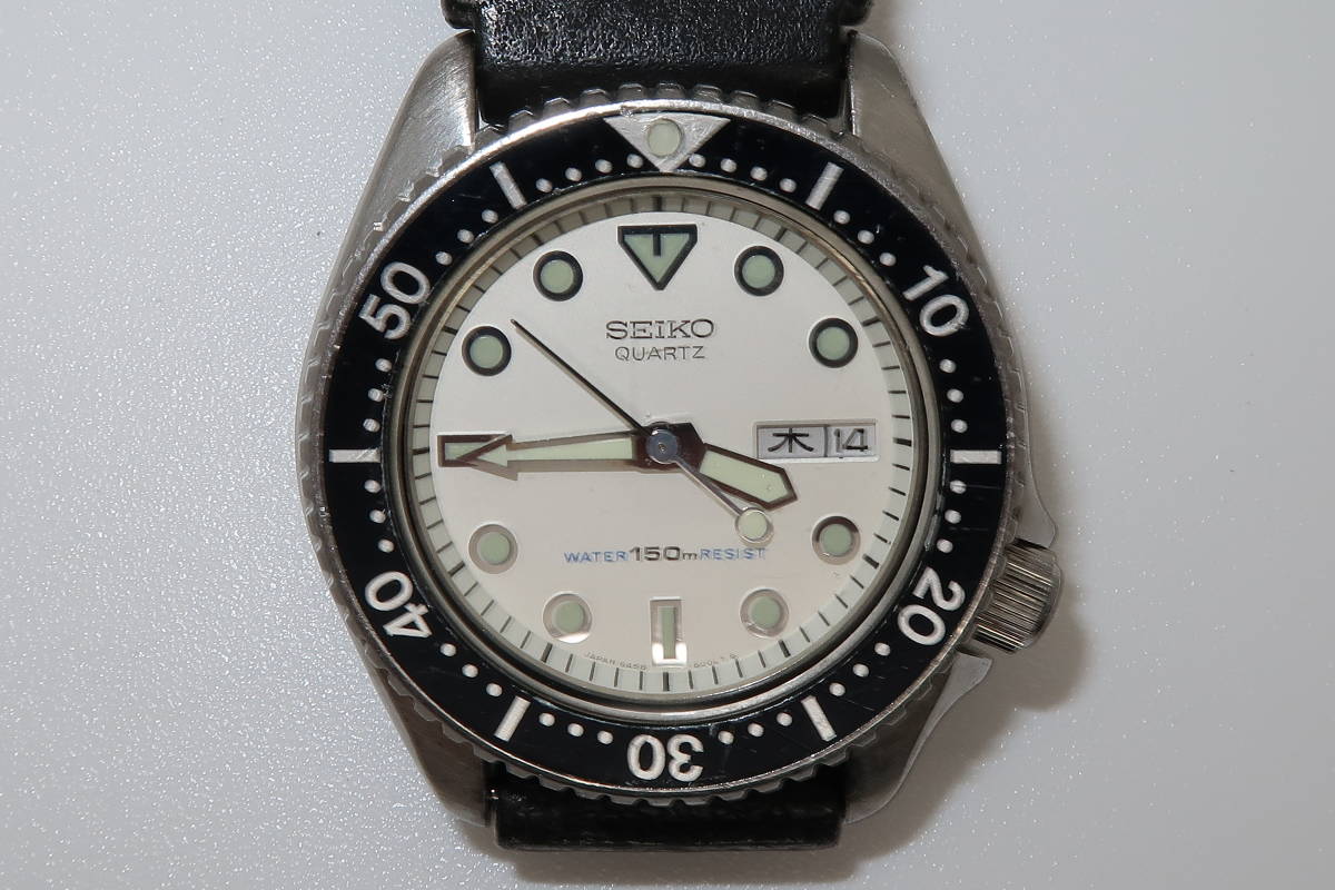 ▲▽1円～SEIKO セイコー 6458-600B ダイバー 150m デイデイト メンズ クォーツ 腕時計△▼