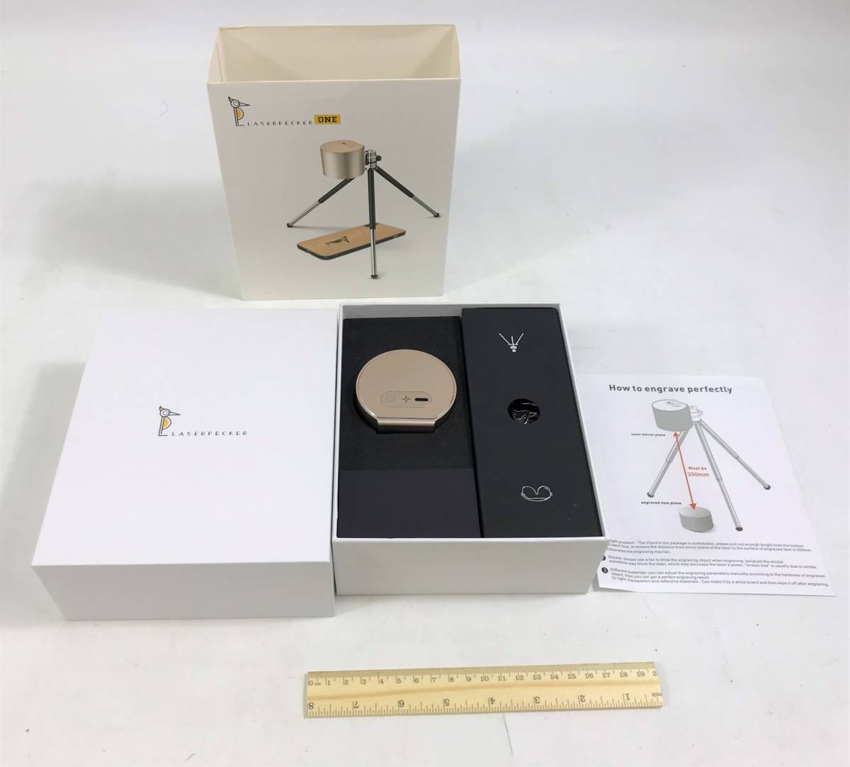 ◇【中古/60サイズ】レーザー彫刻機 Laserpecker pro 小型レーザー刻印 