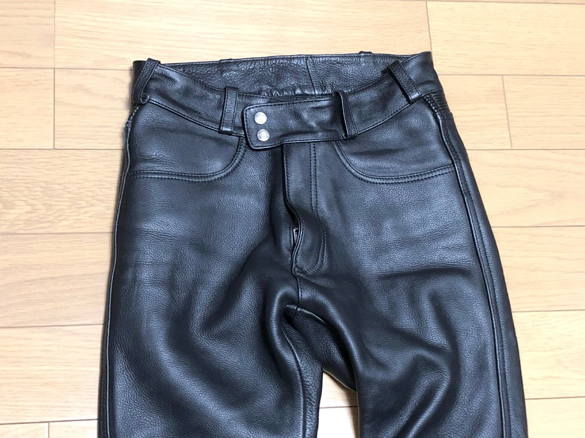 最終値下げ！絶版希少□KADOYA カドヤ 本革 ライダース レザーパンツ 