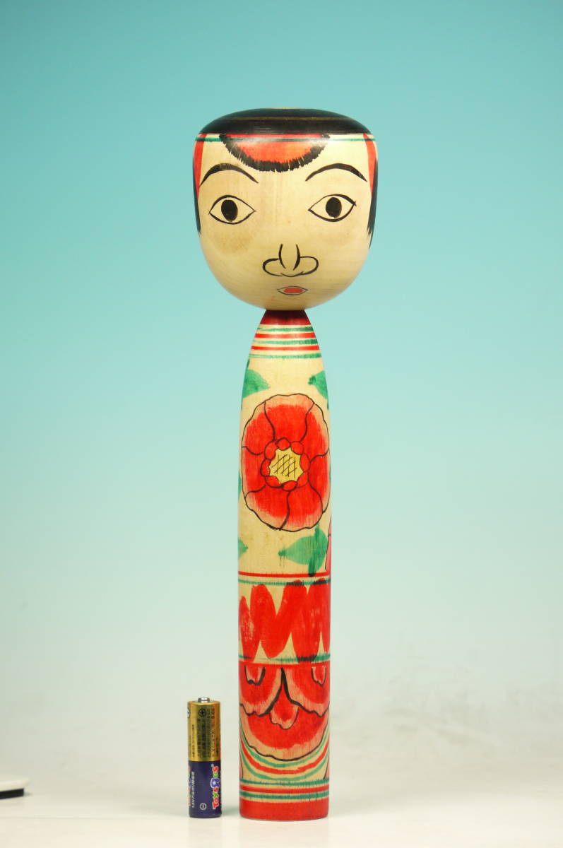 岩本芳蔵 土湯系 こけし 人形 30cm 日本製 伝統工芸 民芸品 工芸品 伝統こけし 岩本芳蔵 （20230957） 郷土玩具 【公式通販】