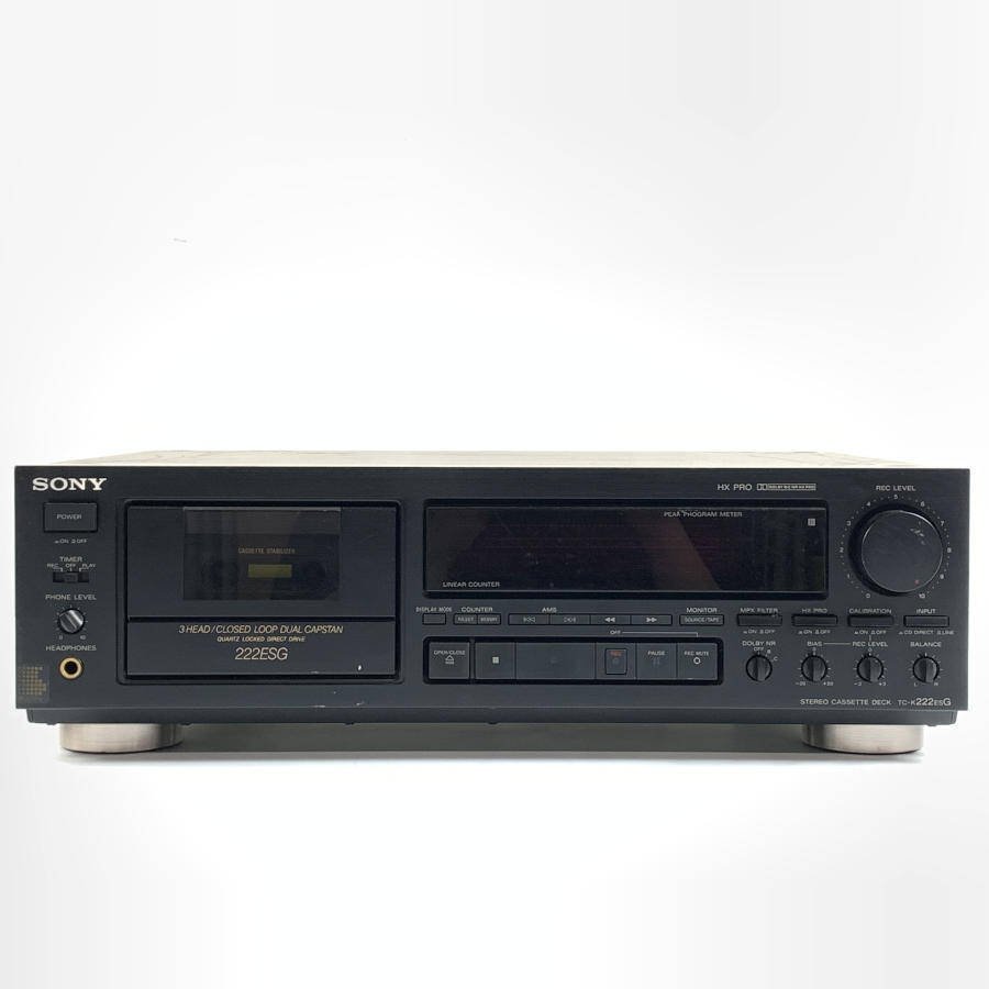 SONY TC-K222ESG カセットデッキ 3ヘッドカセットデッキ☆整備品