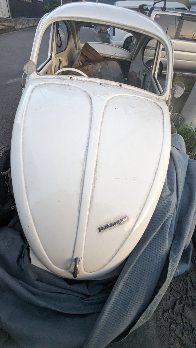 1968〜1969年式 昭和 空冷フォルクワーゲン ビートル 丸ごと部品取り車 