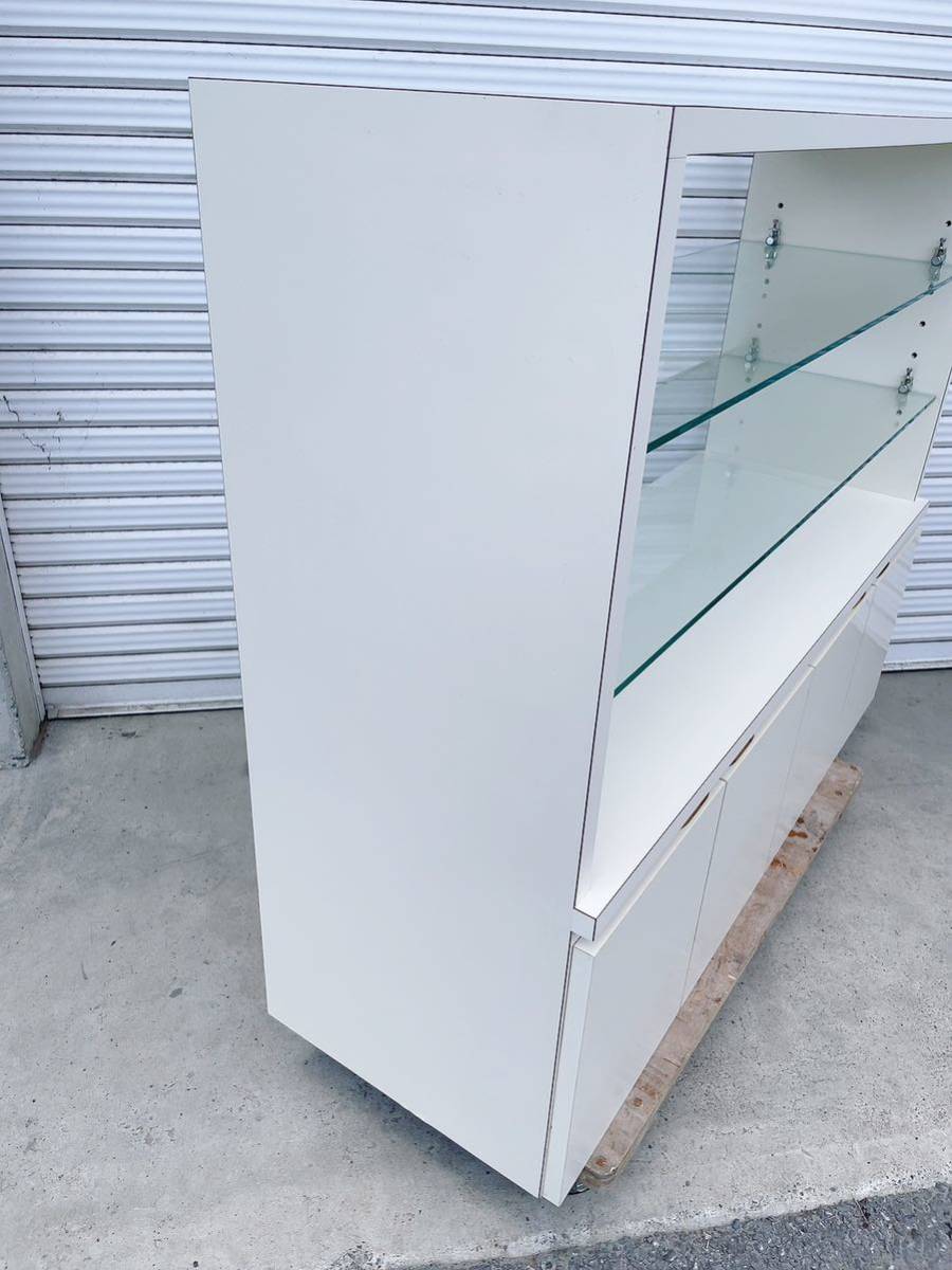 店舗什器　ディスプレイ　棚　シェルフ　引取専用 中古 引取限定 陳列棚 店舗用品 店舗什器 ディスプレイ棚 ホワイト
