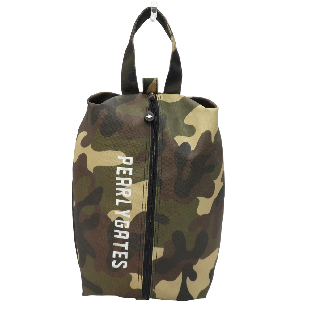 PEARLY GATES パーリーゲイツ シューズケース カモフラ柄 カーキ系 [240001985969] ゴルフウェア