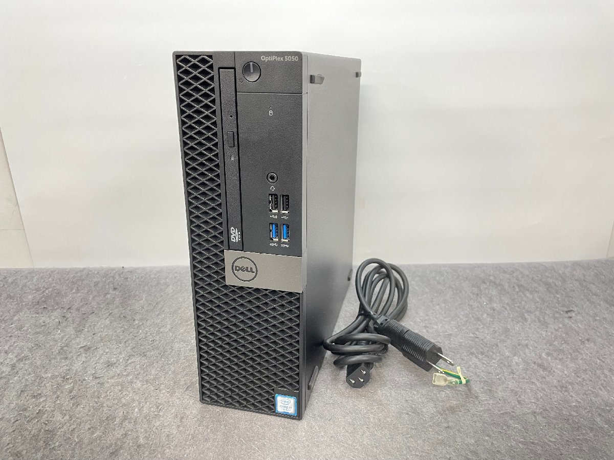 【DELL】OPTIPLEX 5050 SFF Core i7-7700 3.60GHz メモリ8GB HDD500GB DVDマルチ Windows10Pro 中古デスクトップPC