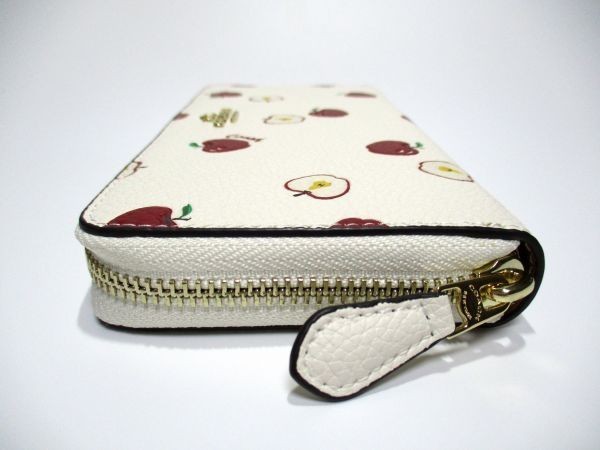 新品未使用 COACH コーチ長財布 F76546 リンゴ アップル レッド