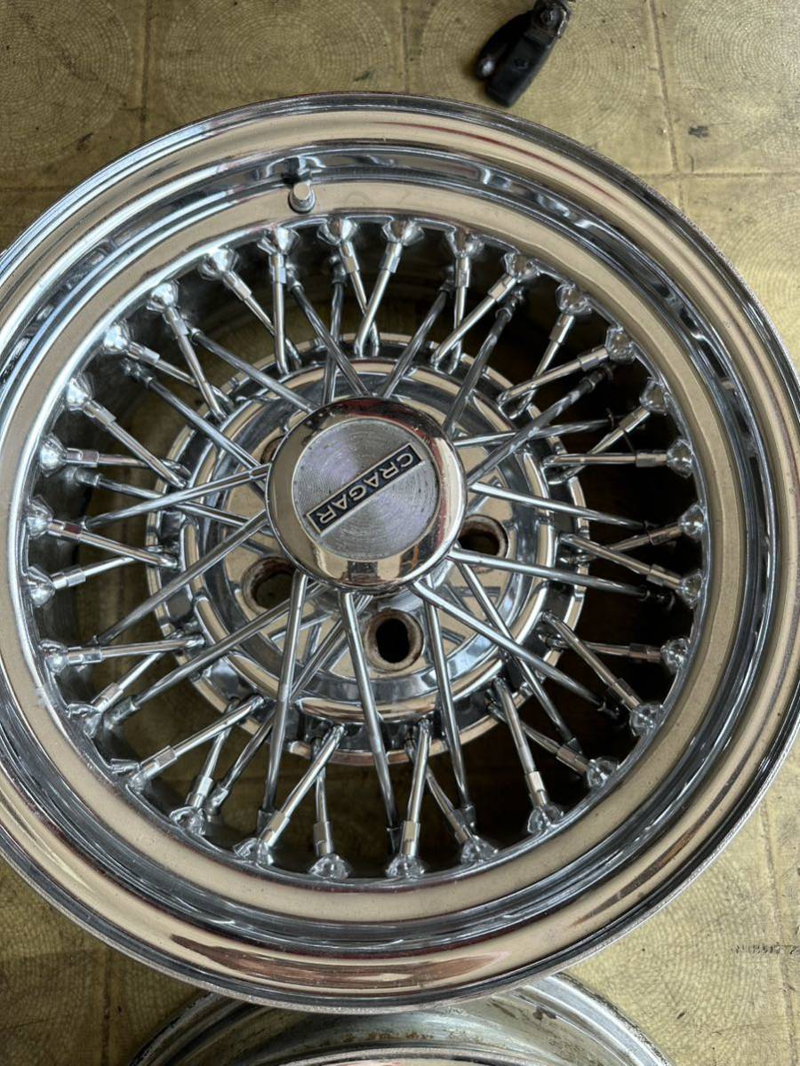 クレーガー CRAGAR ワイヤーホイール 当時物 旧車 Y30 12クラウン(社外