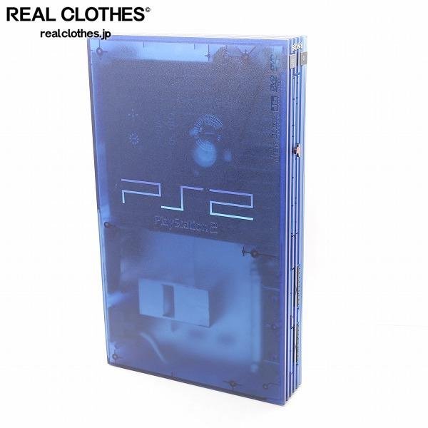 SONY/ソニー PlayStation2/PS2/プレイステーション2 本体 SCPH-37000 オーシャン・ブルー【簡易動作確認済】 /080