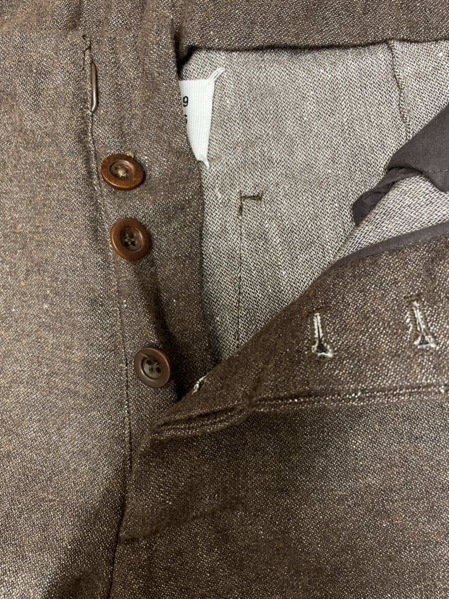 46 Maison Martin Margiela マックイーンパンツ リネン混紡 ルーマニア
