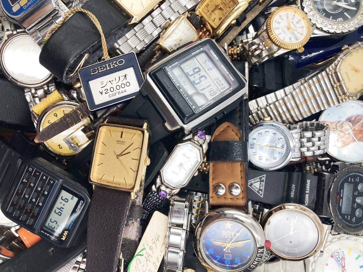 ☆腕時計 大量 約100点 ☆ SEIKO/CITIZEN/CASIO/海外ブランドなど 動品＆