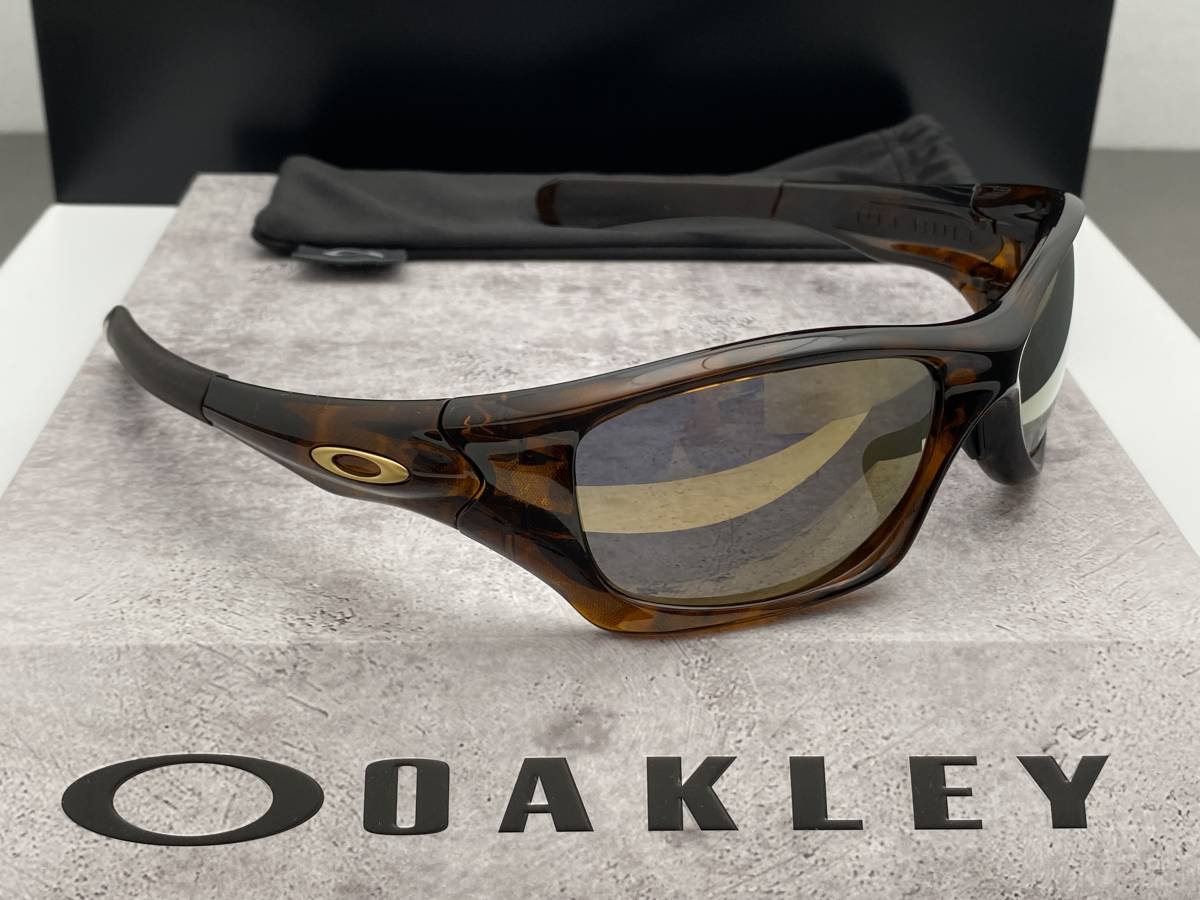 偏光 OAKLEYオークリーPITBULLピットブル 茶色ブラウントータス 