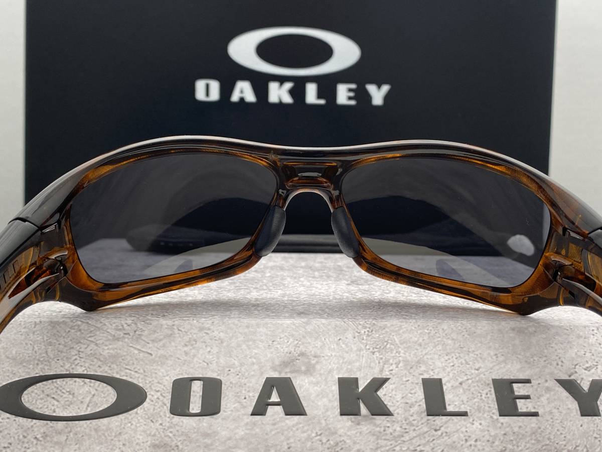 偏光 OAKLEYオークリーPITBULLピットブル 茶色ブラウントータス 