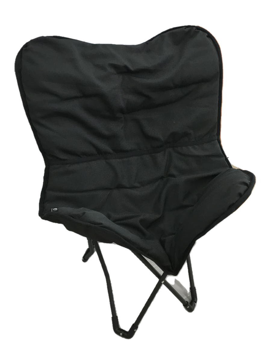 CAPTAIN STAG◆リラックスクッションチェア/チェア/1人用/BLK/K1405