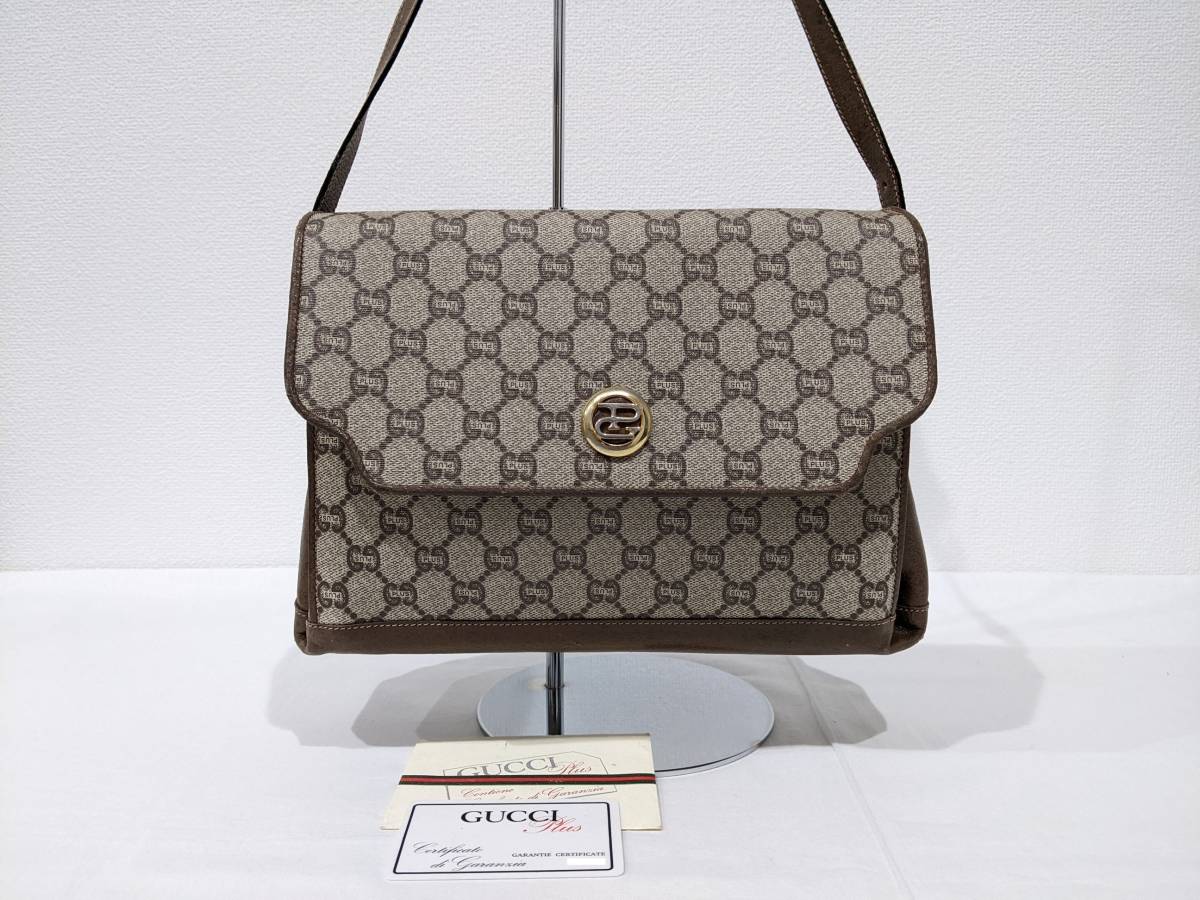 1円～Gucci PLUS グッチプラス オールドグッチ ショルダーバッグ GG