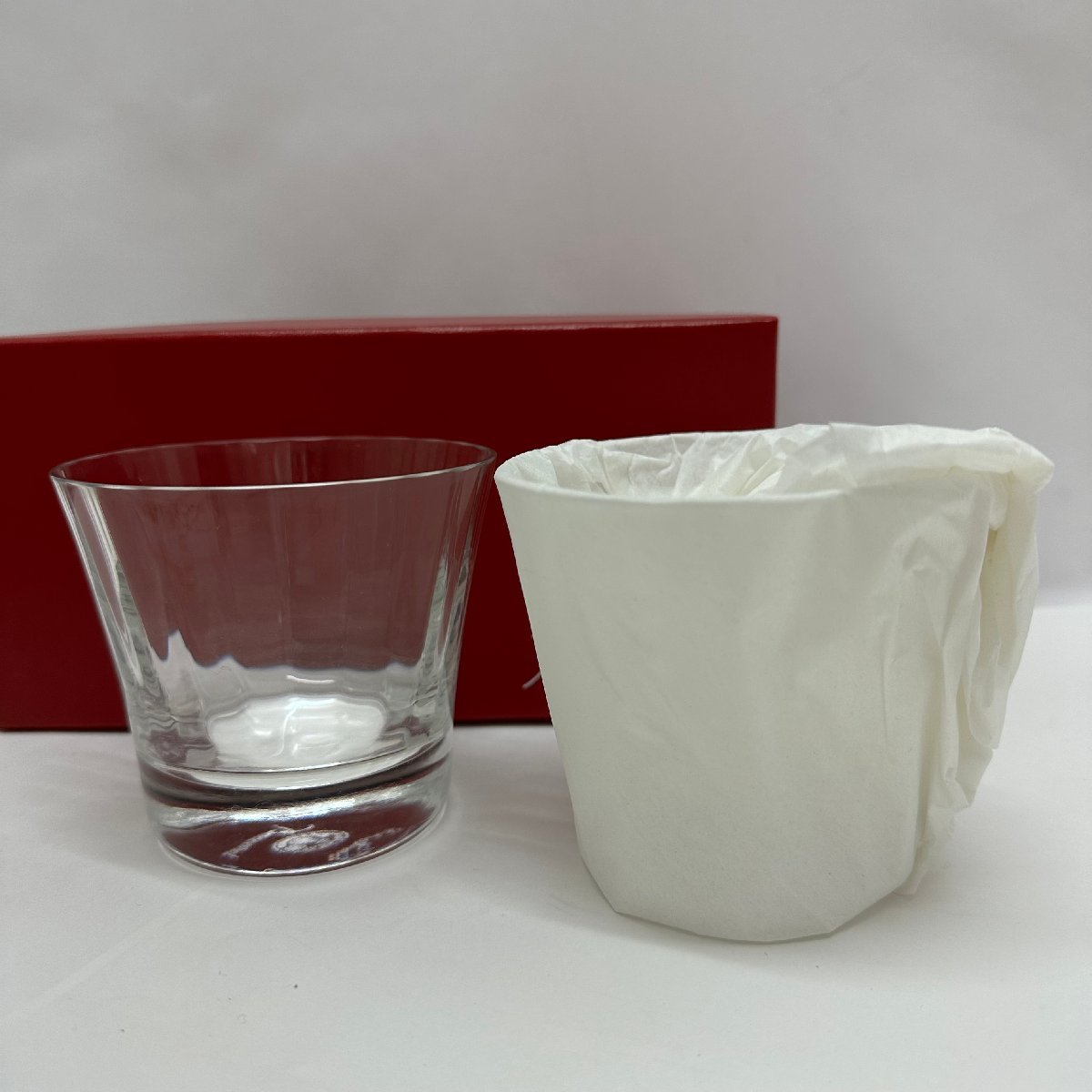 バカラ ロックグラス 2個セット 未使用と中古品 1円～