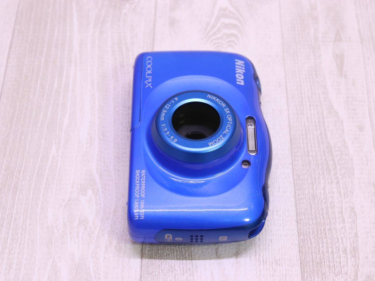 25. NIKON COOLPIX W100・ブルー ・ 2.7型・約1317万画素・光学3倍 