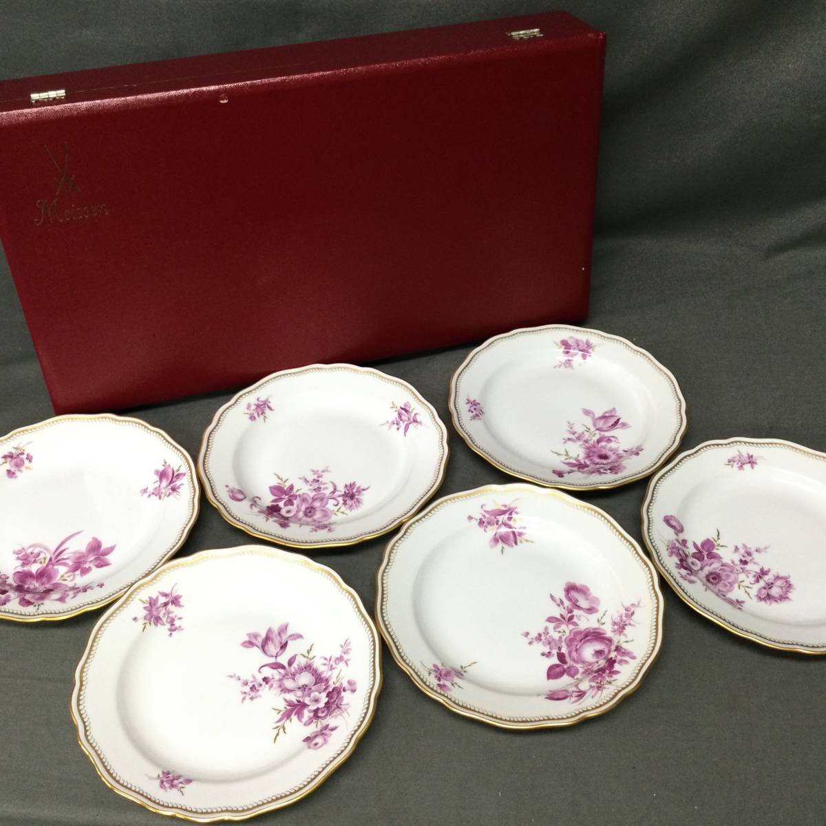 050704 239191-2 マイセン Meissen お皿 中皿 6枚セット 皿 食器 花柄