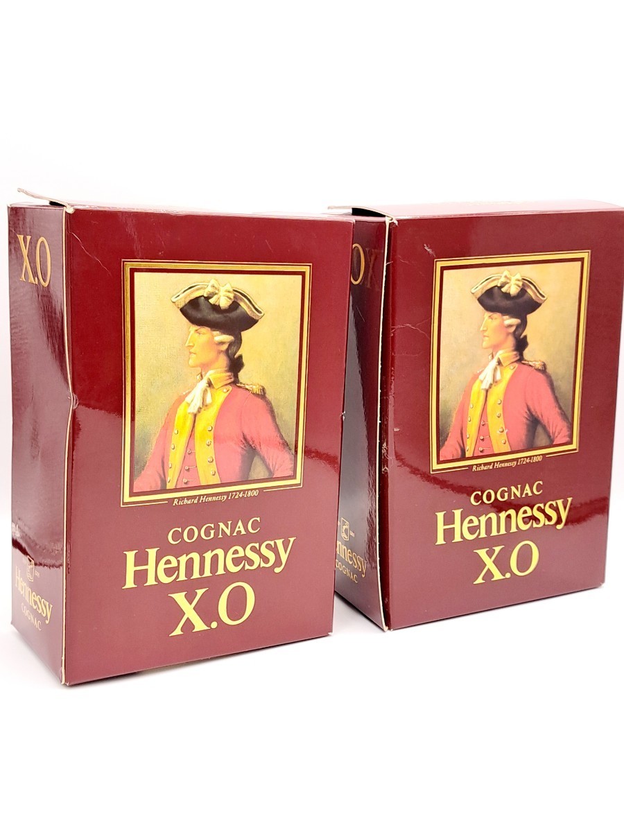 未開栓】 Hennessy ヘネシーXO 金キャップ コニャック ブランデー 箱