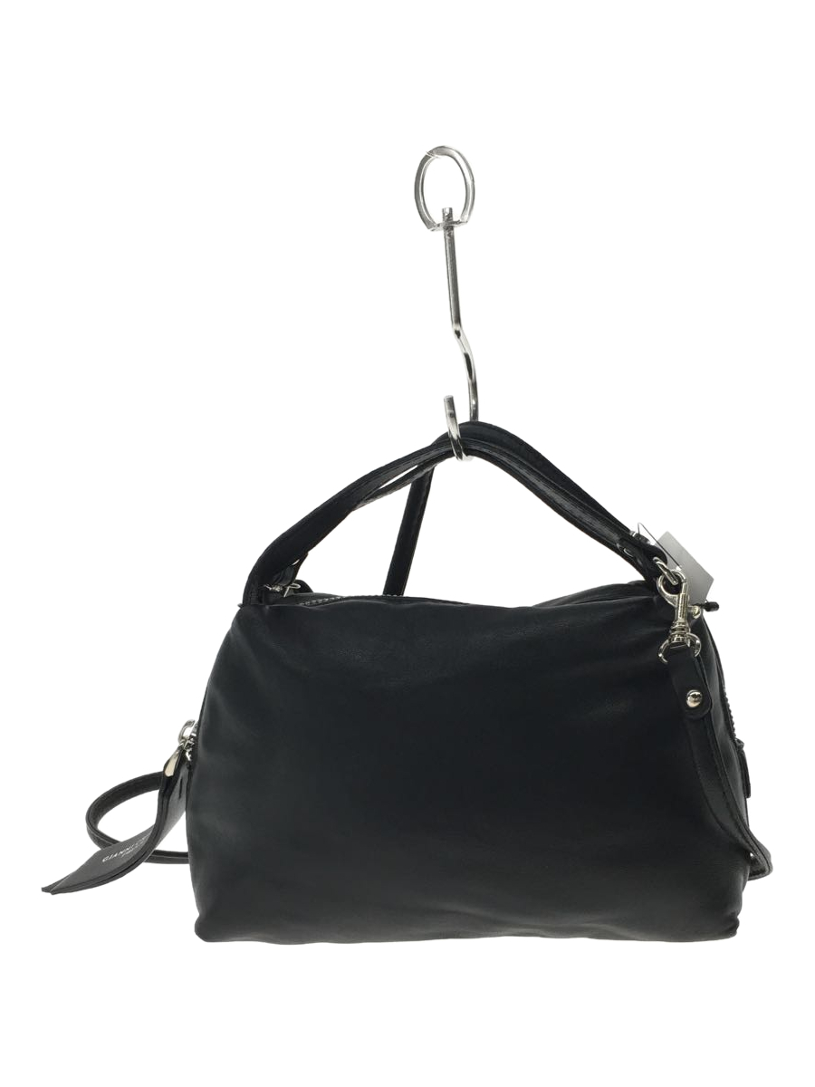 GIANNI CHIARINI◇アリファM/ショルダーバッグ/PVC/BLK/ブラック/無地 