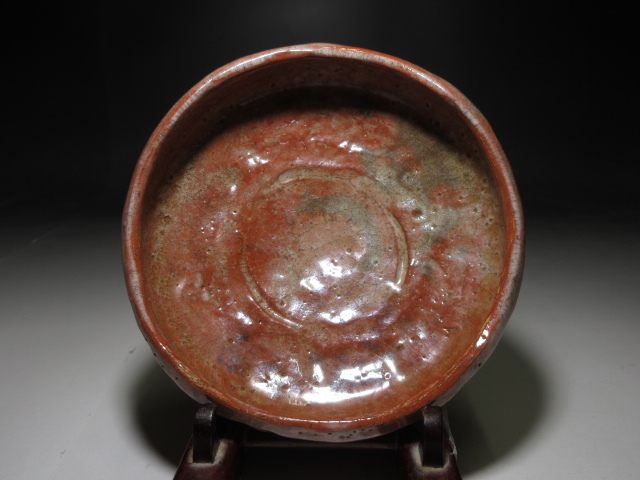 ◇◇楽吉左衛門七代 長入 赤 平茶碗◇桐箱・仕覆◇楽吉左衛門九代 了入