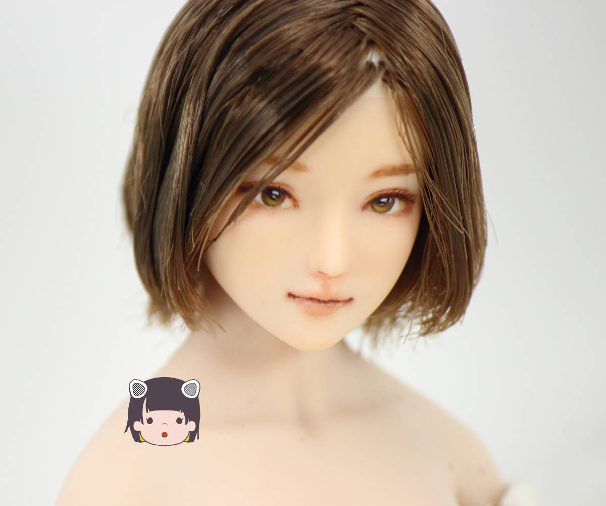 かすみこ] 1/6 オビツ27 カスタムヘッド ドールヘッド 27-01