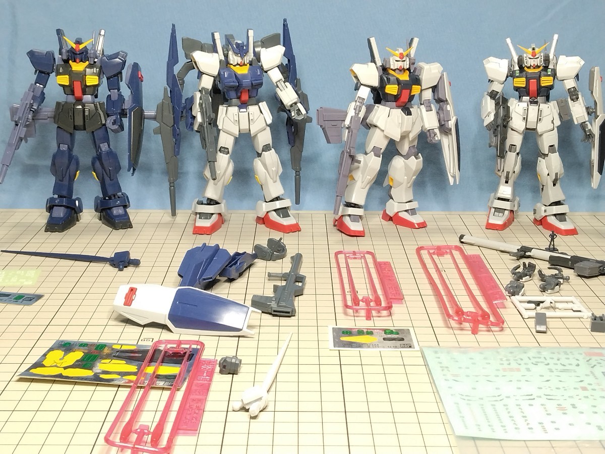 □ ガンプラ ガンダムMk-2,リック・ディアスほか 8機＋2セット RG 