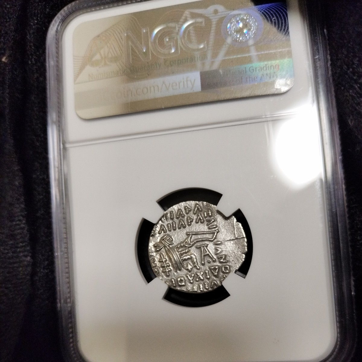 No.111 アンティーク 銀貨 パルティア ドラクマ ヴォロガセス JCC