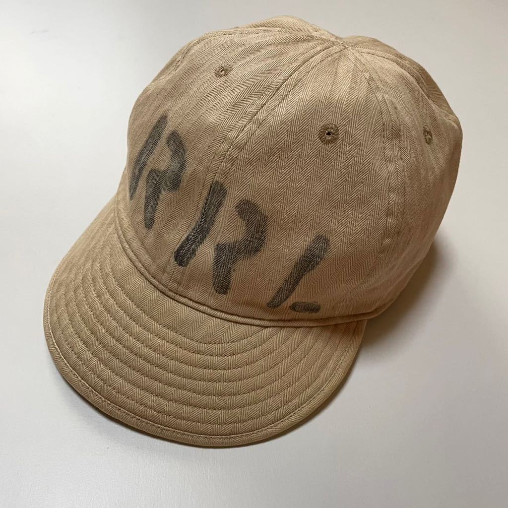 RRL “HBT Work Cap” ヘリンボーンツイル キャップ 帽子 ワーク メカニック エンジニア ミリタリー ステンシル Ralph Lauren ヴィンテージ