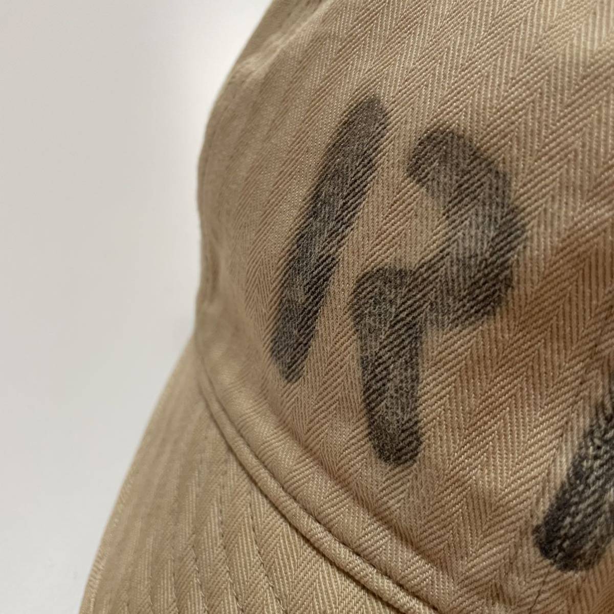 RRL “HBT Work Cap” ヘリンボーンツイル キャップ 帽子 ワーク メカニック エンジニア ミリタリー ステンシル Ralph Lauren ヴィンテージ