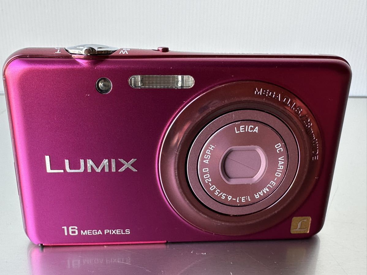 美品】Panasonic LUMIX DMC-FH7 ピンク コンデジ 充電器 Panasonic