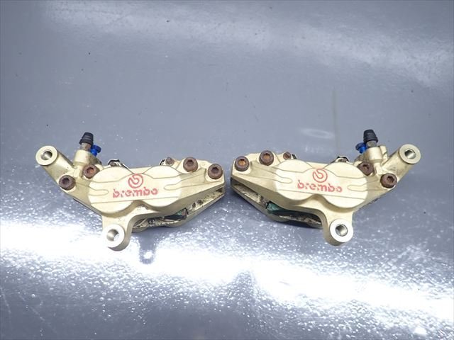 βEF27-3 スズキ イナズマ400 GK7BA (H9年式) 絶版！希少！ 純正 フロントブレーキキャリパー 左右 固着無し！正常！