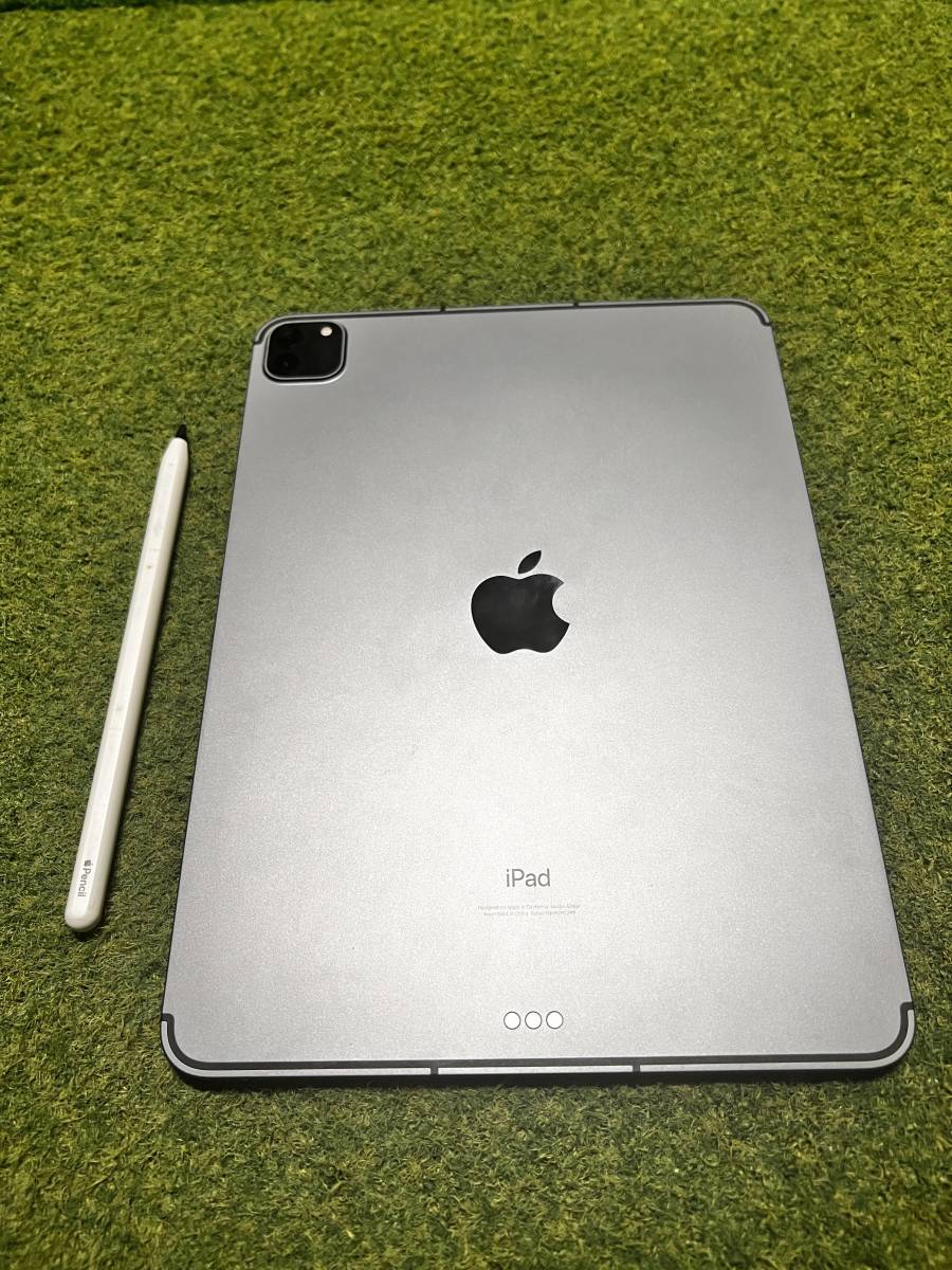 ☆Apple iPad Pro　第３世代 11インチ　128G　セルラーモデル　アップルペンシル　キーボード　豪華おまけ付き☆