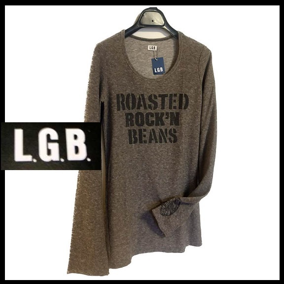 ◇LGB◇ROASTED ROCK'N BEANS/LSC セットアップ可 ロンT 長袖Tシャツ