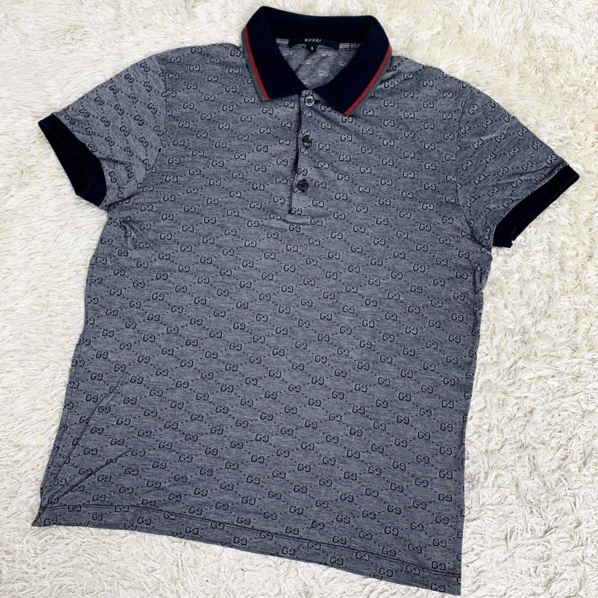 グッチ GUCCI シェリーライン 半袖 ポロシャツ GG XLサイズ