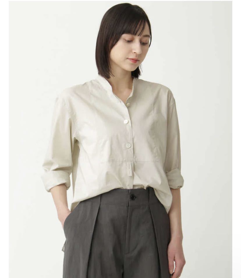 MARGARET HOWELL(マーガレットハウエル)リネンドットブラウス