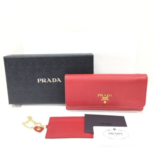 BGAG2097】プラダ PRADA 長財布 1MH132 181D ピンク カード・パス