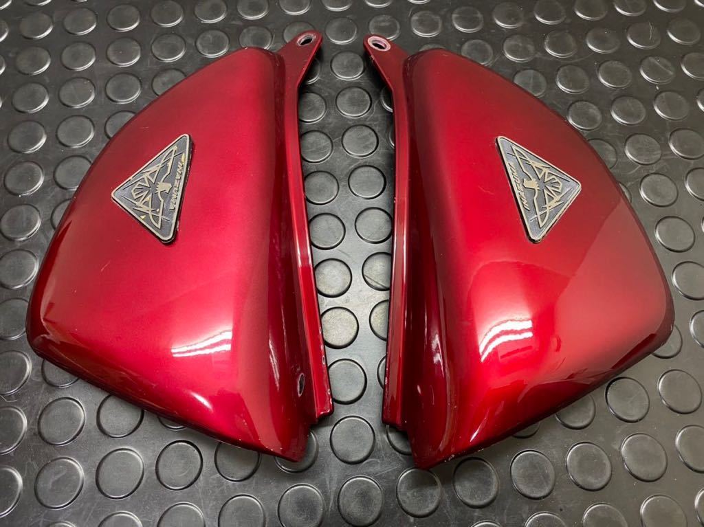 イナズマ 400 SUZUKI 純正 サイドカバー サイドカウル (ワインレッド