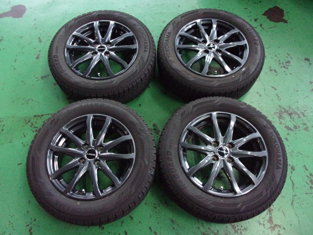 送料無料【オートバックス】LEBEN☆5.5J×15+45　PCD100-4穴☆2021年！iceGUARD iG60　185/65R15[冬用]4本　現行アクア、マツダ2他